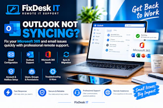 fix microsoft outlook sync and microsoft 365 email issues