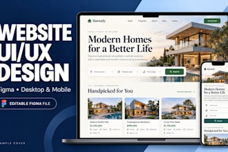 design a modern website or landing page UI UX in figma