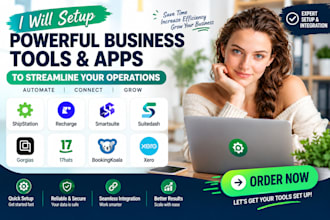 setup shipstation recharge smartsuite suitedash gorgias 17hats bookingkoala xero