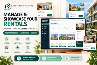 build a property management rental website with apartment listings