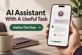 create an ai mobile app chatbot voice assistant, saas backend, saas mobile app