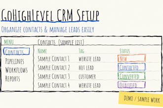set up gohighlevel CRM and marketing automation