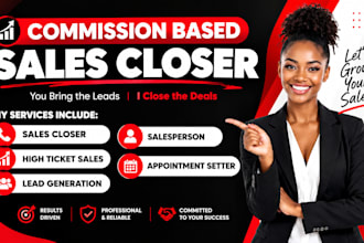 close b2b sales on a commission based sales closer model