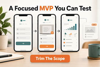 build saas mvp mobile app with dashboard user auth and payments, app creation