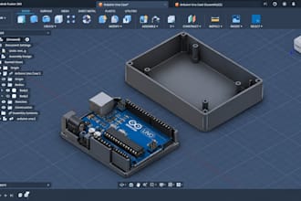 create arduino cases in fusion 360 with stl step obj files for prototype and fit