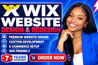 build wix ecommerce online store wix website redesign wix landingpage wix expert