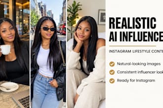 create realistic ai influencer model image for instagram lifestyle content