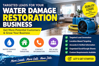 generate targeted leads for your water damage restoration business