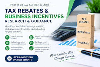 research tax rebates, government incentives and business subsidies