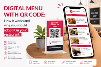 create a digital menu with qr code