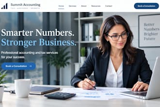 build accounting firm website wix accountant website taxation business website