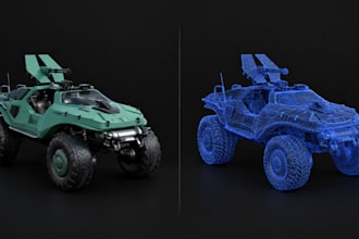 create professional 3d game assets and props for games
