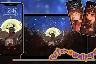 draw a custom anime wallpaper for you dekstop or phone