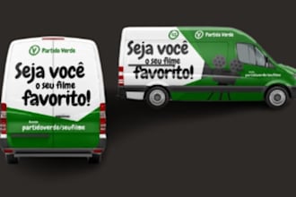 design commercial van wrap, truck wrap, or food truck wrap