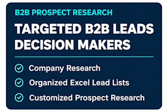 find targeted b2b leads and decision makers for your business