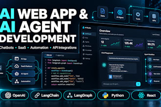 build an ai web app, ai agent, chatbot or saas application
