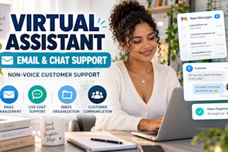 be your virtual assistant for email and chat support