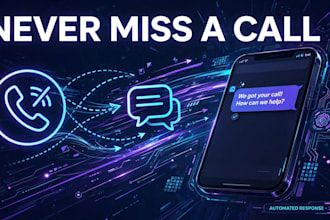 set up missed call text back and lead follow up automation