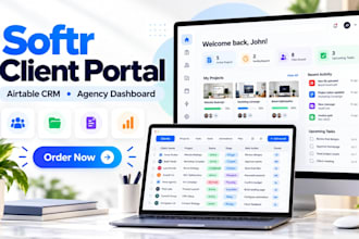 build softr client portal for agencies with airtable crm and workflow automation