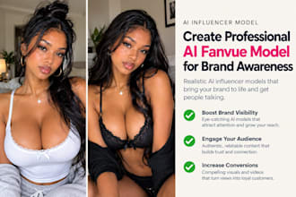 create consistent ai influencer model for instagram  fanuve and ai avatar deisgn