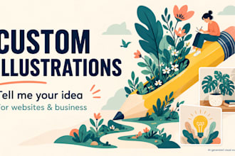 create custom vector illustrations for websites