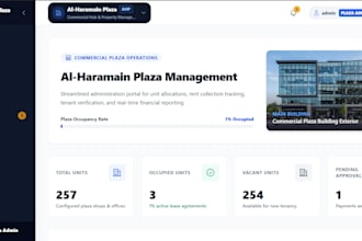 build a custom web app, dashboard or admin panel