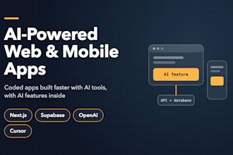 build your ai powered web app or mobile app mvp