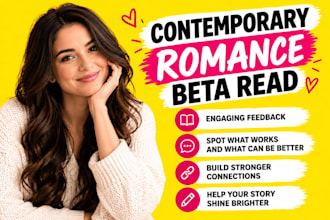 be your contemporary romance beta reader, cozy romance beta reader