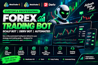 deliver profitable forex trading bot, scalp bot, deriv bot, ai crypto trading