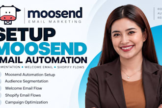 setup moosend email automation moosend segmentation welcome email shopify flows