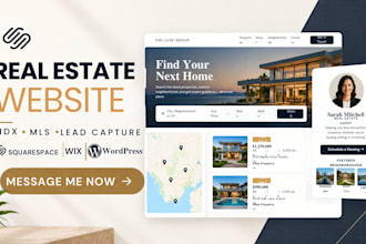 build custom real estate agent website with idx mls integration, lead generation