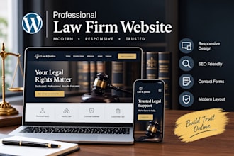 design a professional wordpress law firm website