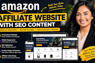 build a professional amazon affiliate website with SEO content