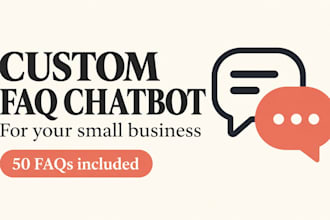 customize a faq chatbot for your small business or online shop