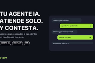 crear un agente de ia que atiende a tus clientes 24 horas