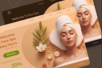 salon website, car wash website, airline website, yoga website, banking website