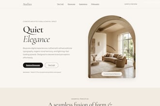 design modern website UI UX