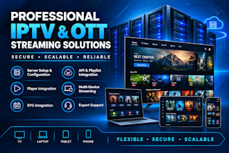 develop and setup a secure drm solution, drm script, for your iptv platform
