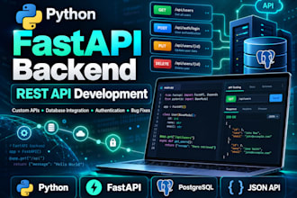 build a python fastapi backend or rest API