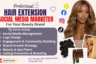 do hair extension SMM, hair marketing, and beauty marketing