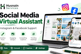 be your instagram and facebook virtual assistant