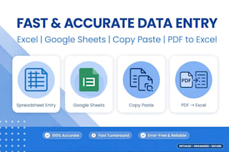 be your virtual assistant for data entry and admin support