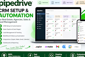 setup pipedrive CRM automation, pipedrive for real estate, pipedrive for agencie