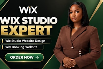 design or redesign wix studio website and wix booking, wix website