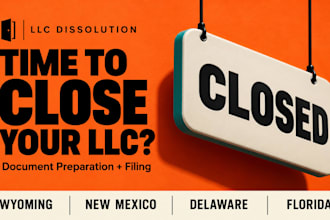 file llc dissolution in wyoming, new mexico, delaware and florida