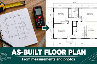draw built drawing, measured floor plan, existing floor plan architectural plan
