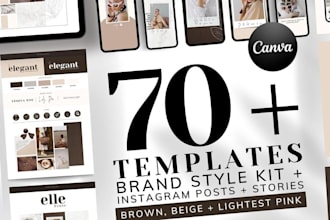 branding kit post and story templates