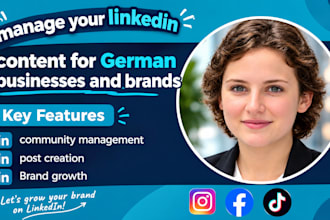 manage linkedin content for german businesses and brands
