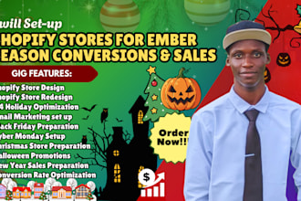 set up shopify store festive promotion marketing conversion holiday optimization