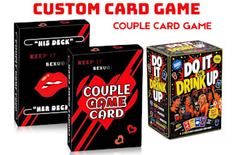 custom card game couple adult card game drinking card game and party card game